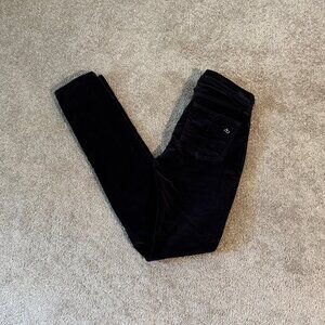 rag & bone /JEAN Charcoal Grey Corduroy Skinny Jeans Size 24 (27x30) MADE IN USA